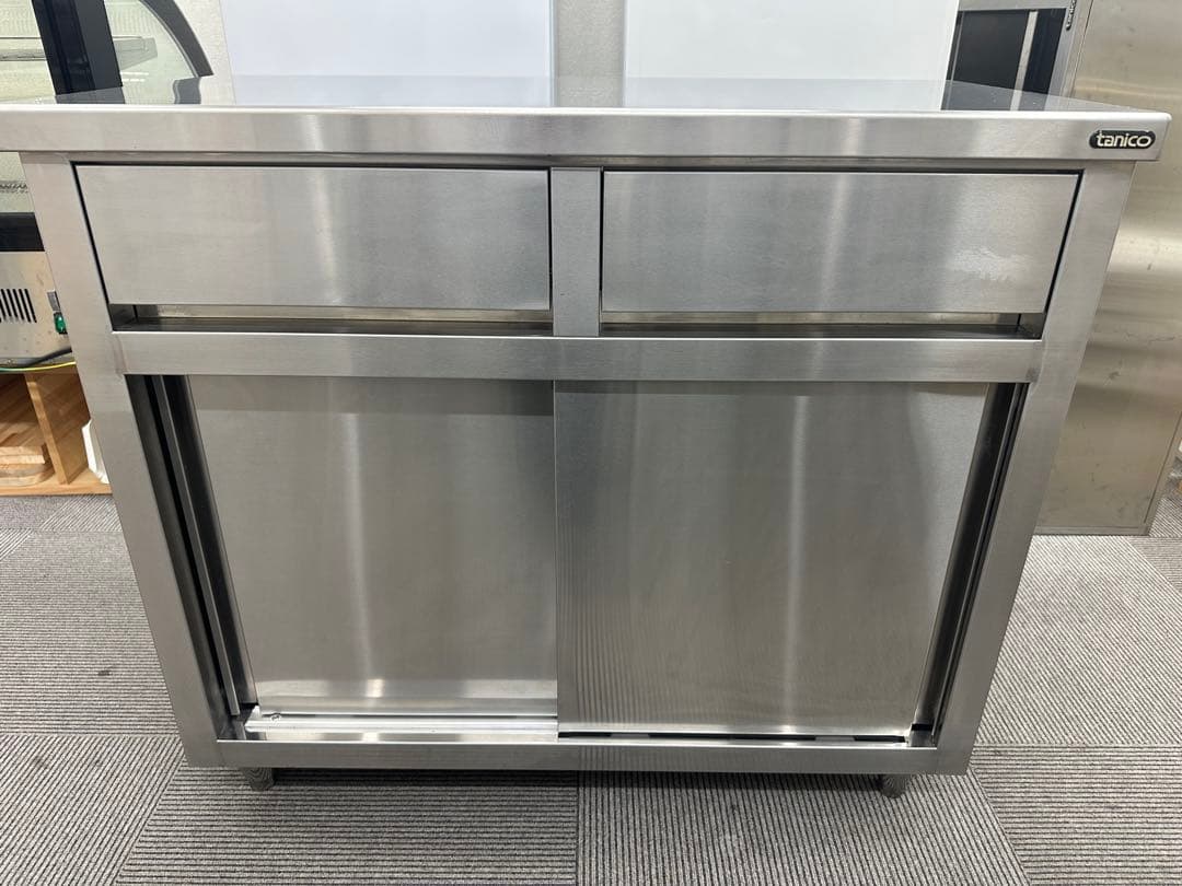 タニコー　調理台　引き戸　引き出し　幅90㎝　2年使用