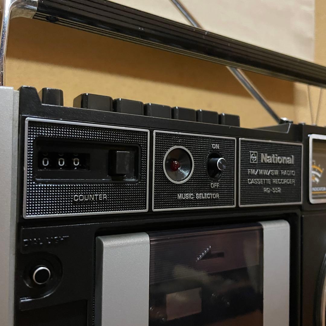 National／ラジカセ／RQ-552／メンテナンス済み／メンテセット付