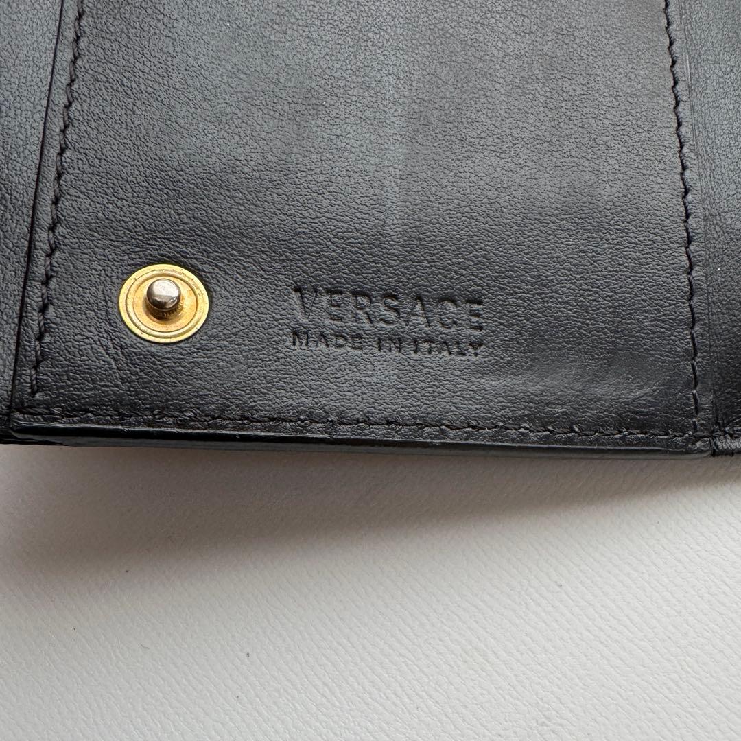 【美品】 975 Versace ヴェルサーチ 2つ折り 長財布