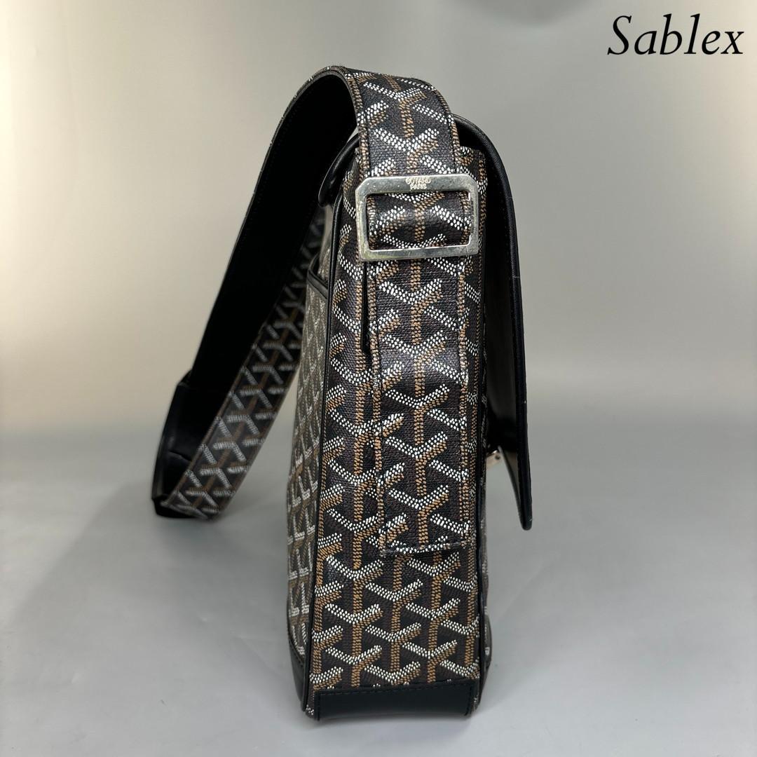 【超極美品】ゴヤール グランブルー MM ショルダーバッグ クロスボディバッグ