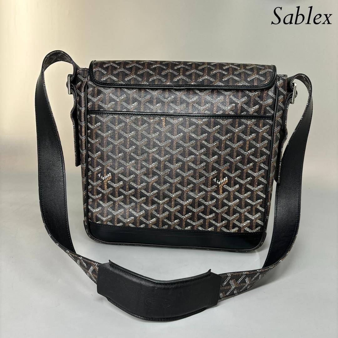 【超極美品】ゴヤール グランブルー MM ショルダーバッグ クロスボディバッグ