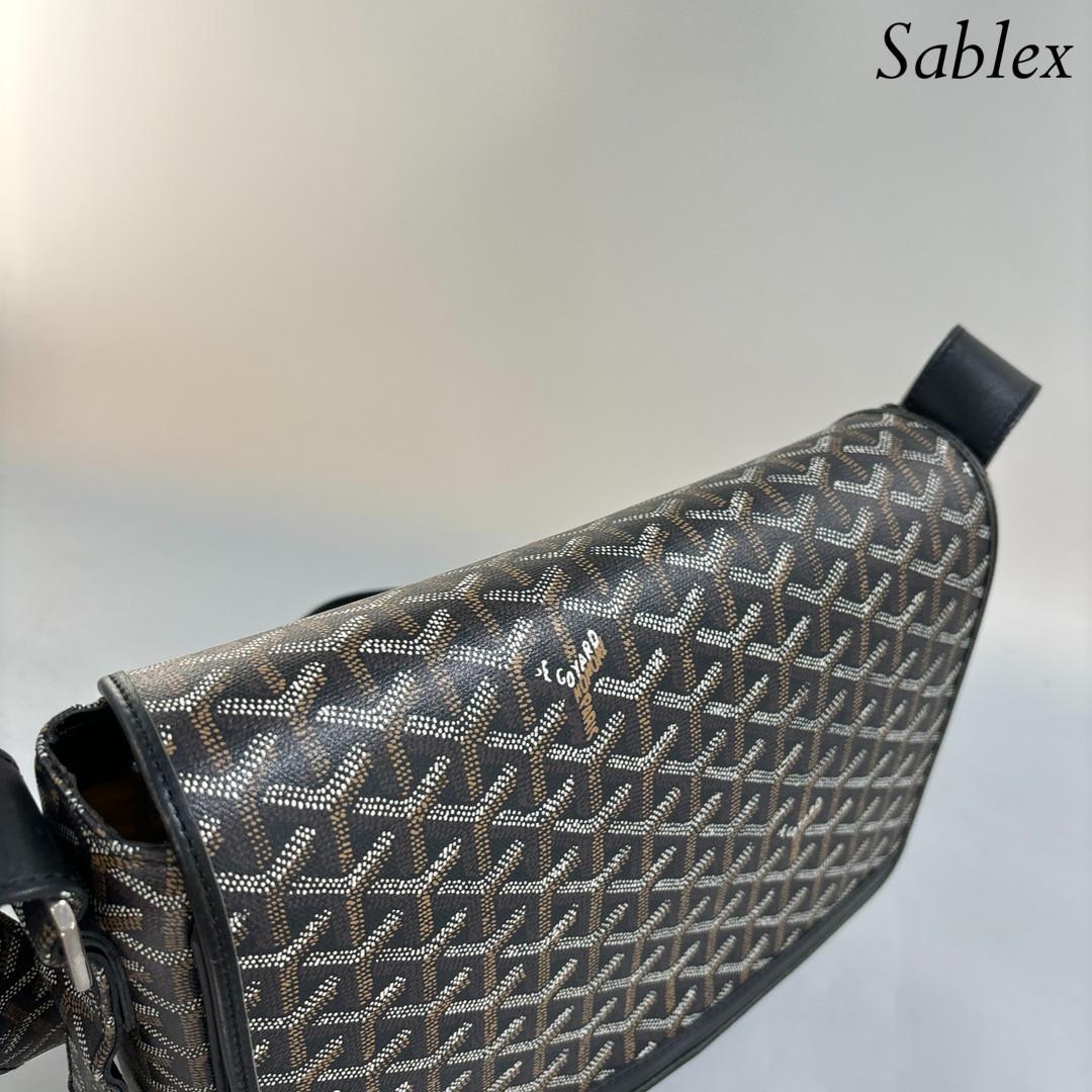 【超極美品】ゴヤール グランブルー MM ショルダーバッグ クロスボディバッグ