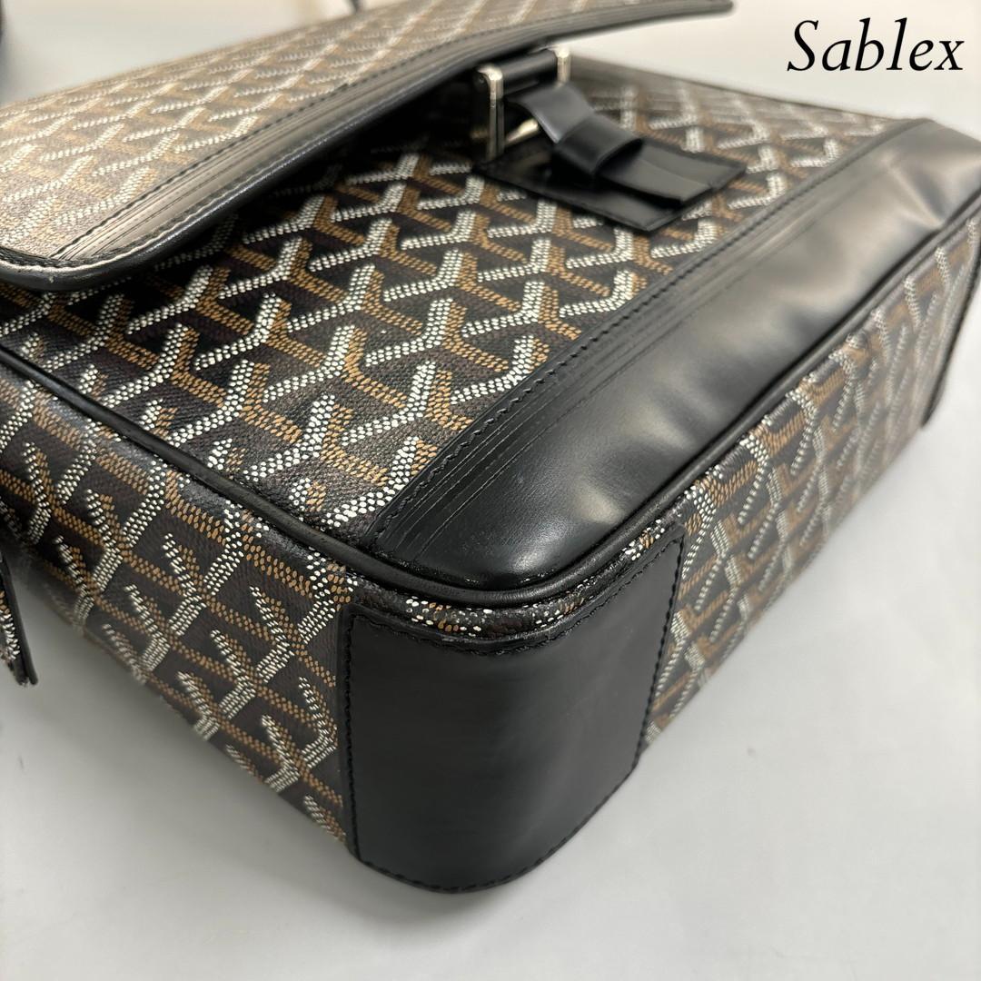 【超極美品】ゴヤール グランブルー MM ショルダーバッグ クロスボディバッグ