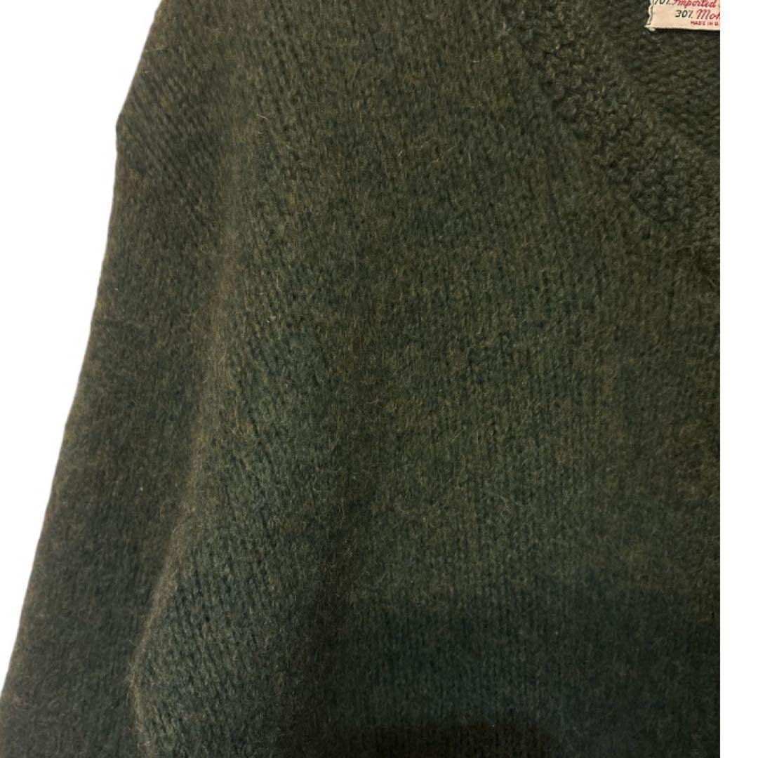 ミ*ス様 60s vintage mohairモヘアー　Vネック セーター　カー