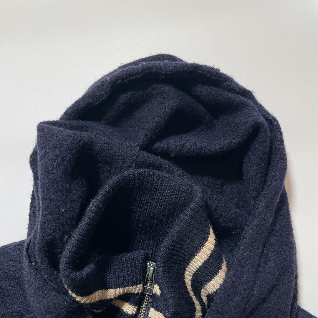 希少✨　バーバリーブルーレーベル　スタジャン　フード　チェック　ホースロゴ　M