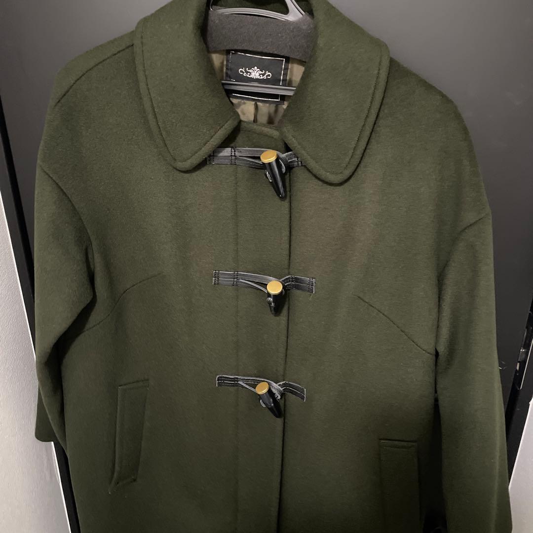 オリーブグリーン ダッフルコート　38