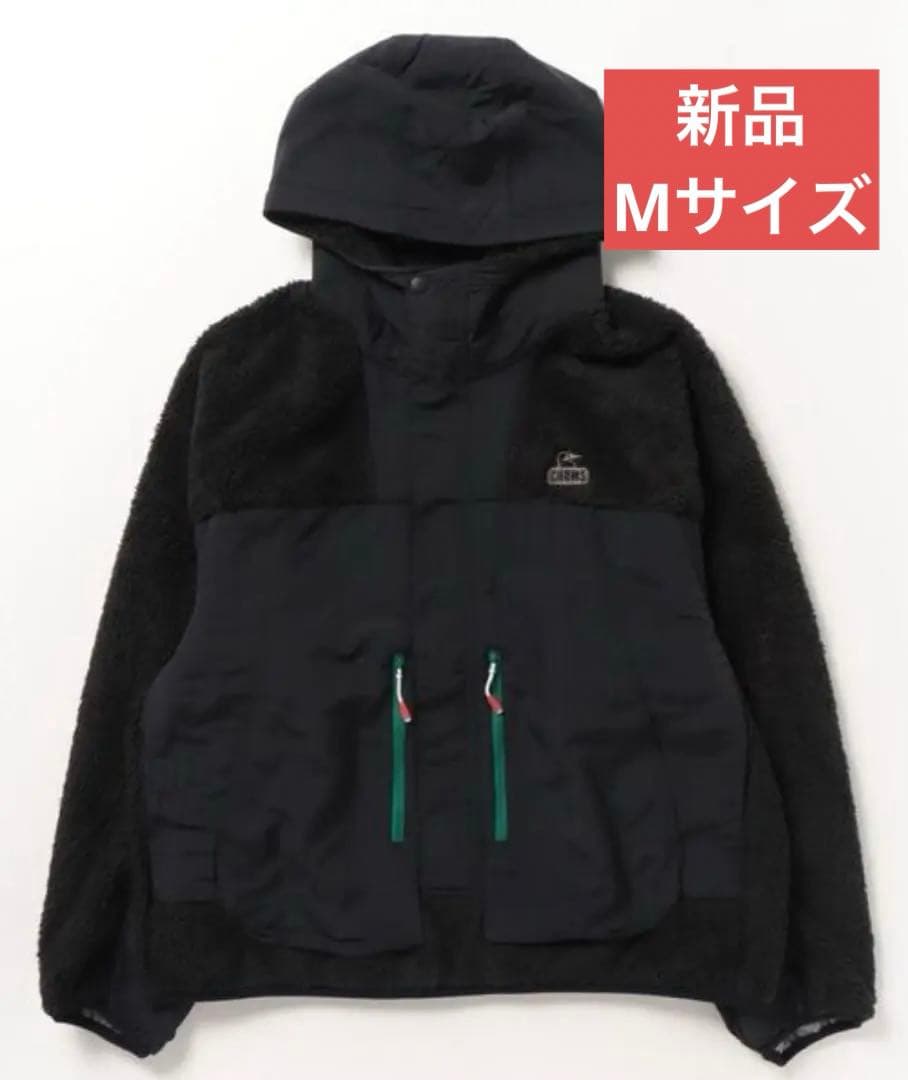 新品 CHUMS フリース M アウター ブラック チャムス