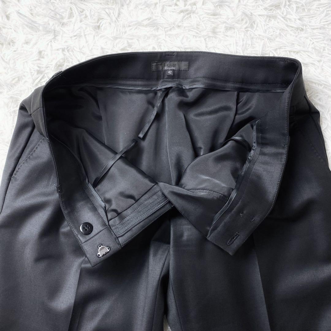 ★希少サイズ美品　iCB complete　パンツスーツ　セットアップ　黒　XL