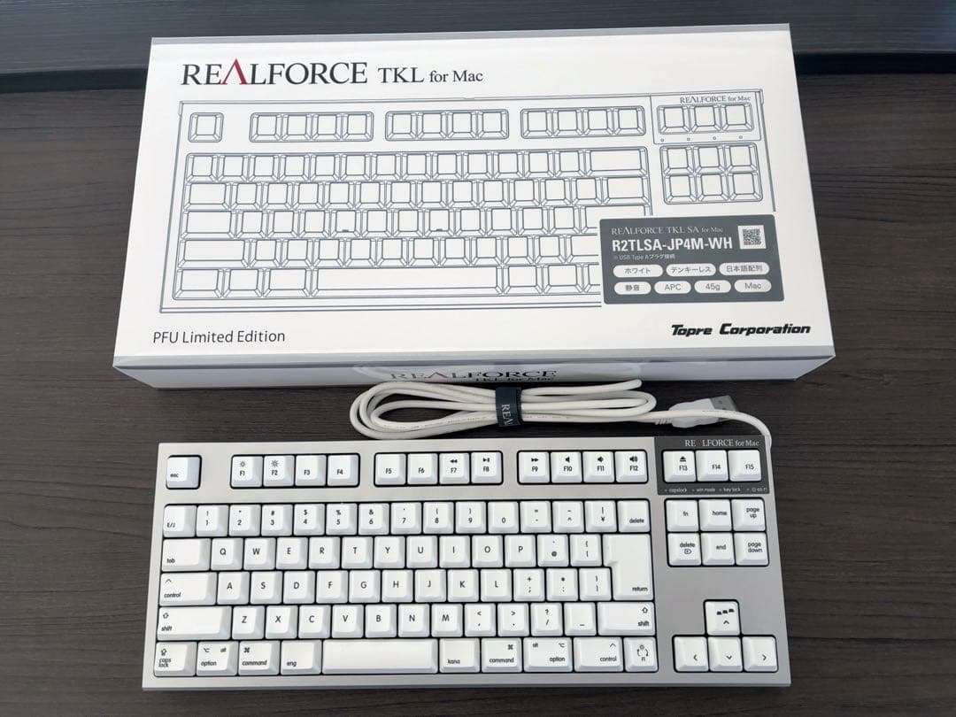 キーボード REALFORCE TKL SA for Mac R2TLSA-JP4M-WH