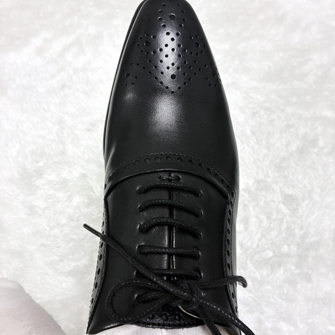 【美品】Franco Lione 伊製 レザー メダリオン　黒 24~24.5