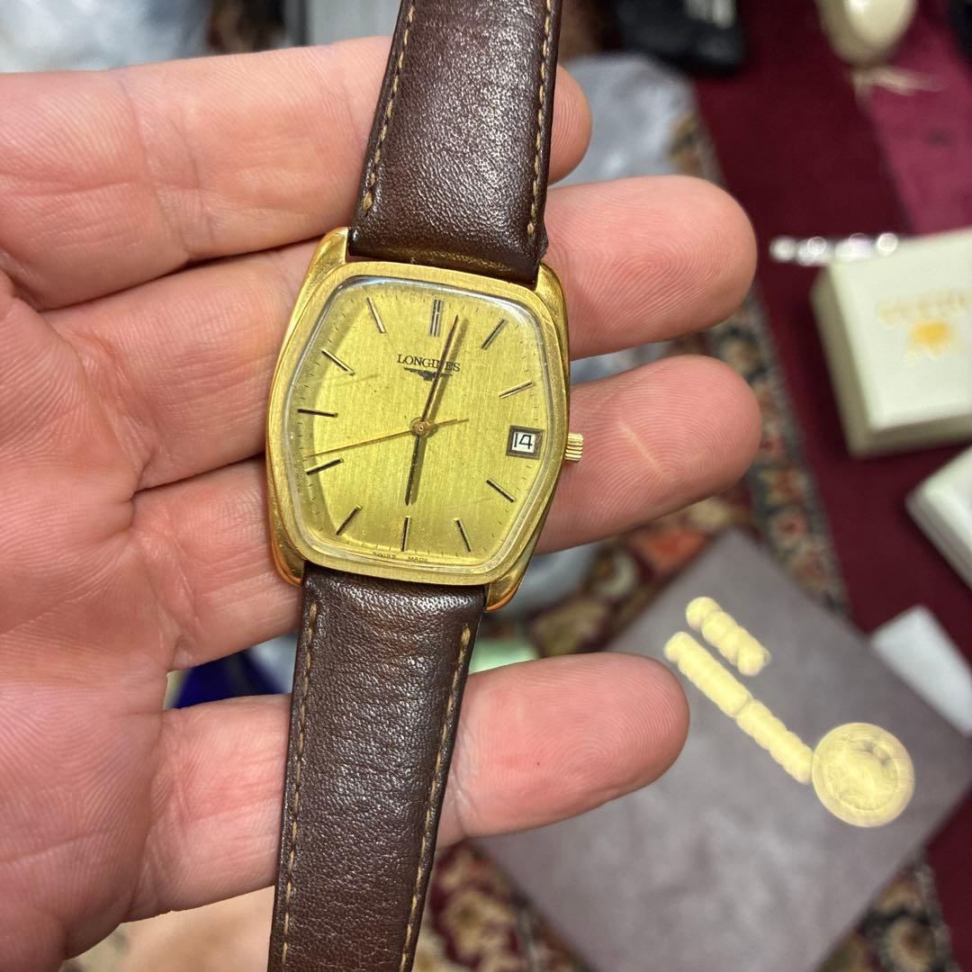 亜*依様 LONGINES ゴールド スクエア型 時計