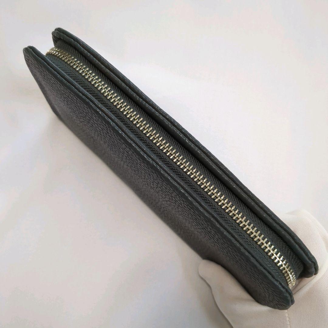 土屋鞄│トーンオイルヌメ クッションファスナー 長財布 グレー系 レザー