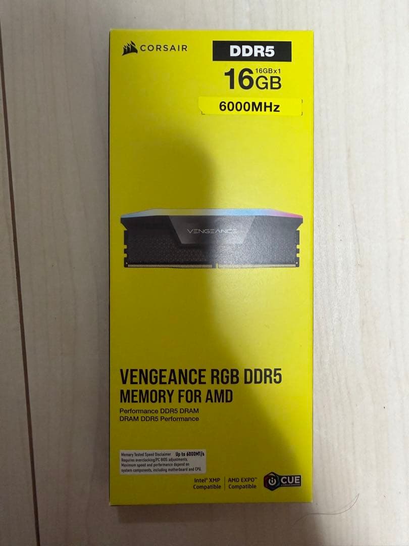 CORSAIR VENGEANCE DDR5 16GB 6000MHz メモリ