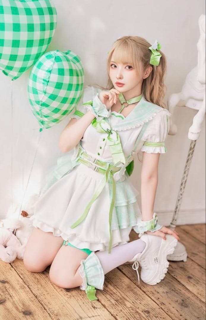 [Malymoon] 色 グリーン 魔法少女 コスプレ 衣装 【マリームーン】