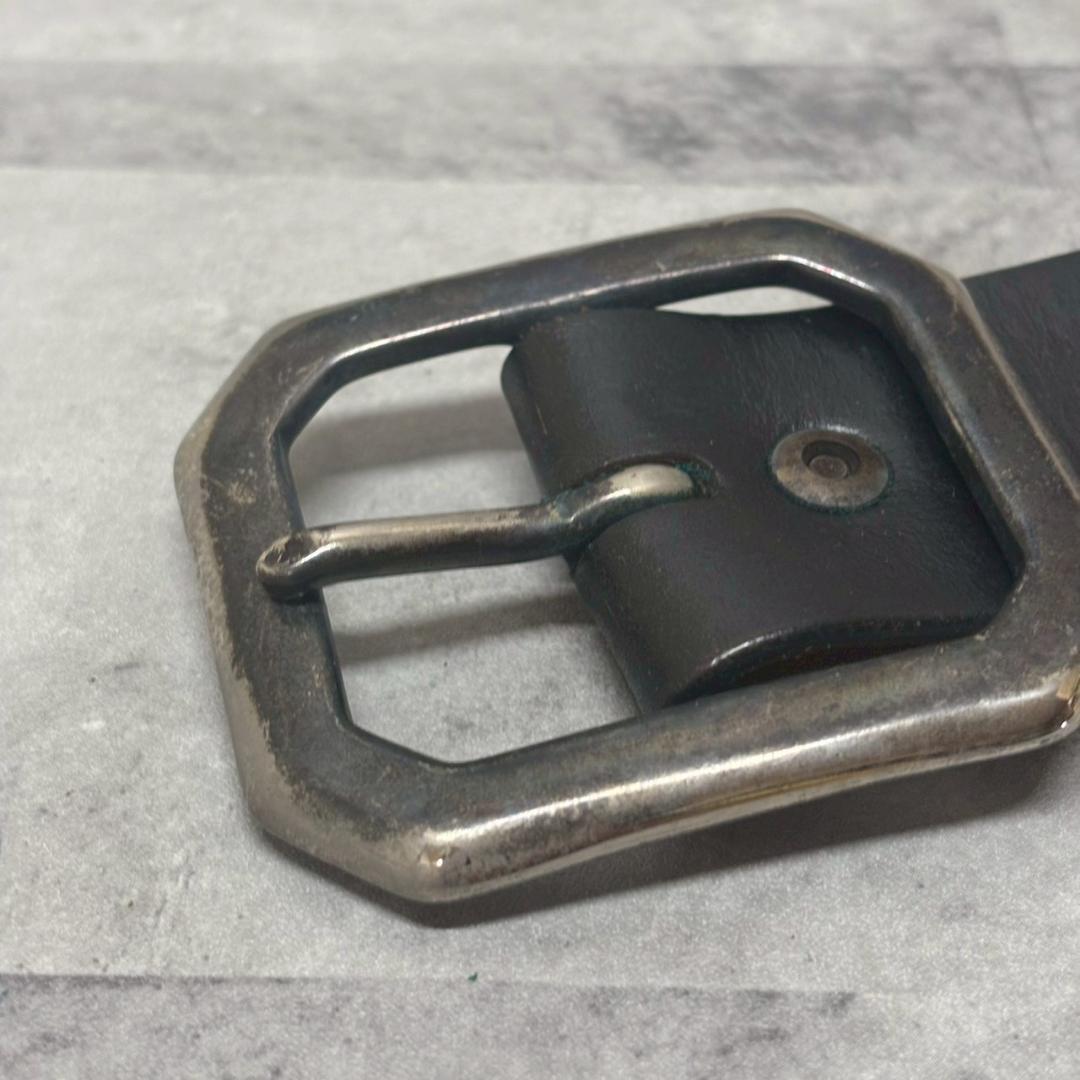 OLD STUD スタッズベルト　ハンドメイド レザー DMG16