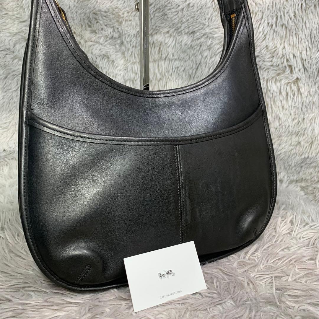 美品 COACH コーチ エルゴ ハンドバッグ アクセサリーポーチ レザー