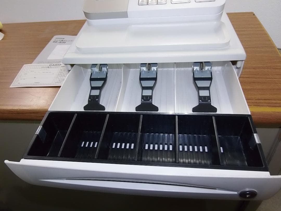 CASIO SE-S30-WE 8部門 軽減税率対応 レジスター 250810