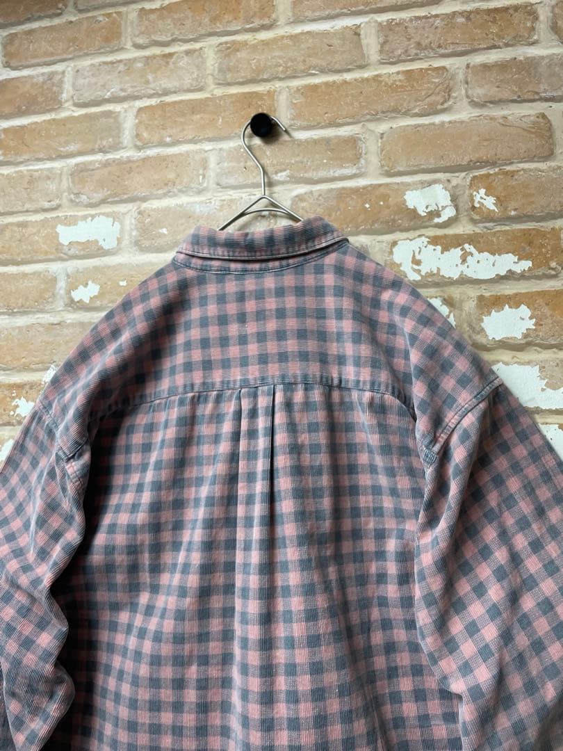 90s old gap GAP ギャップ　チェックシャツ　ネルシャツ　ピンク
