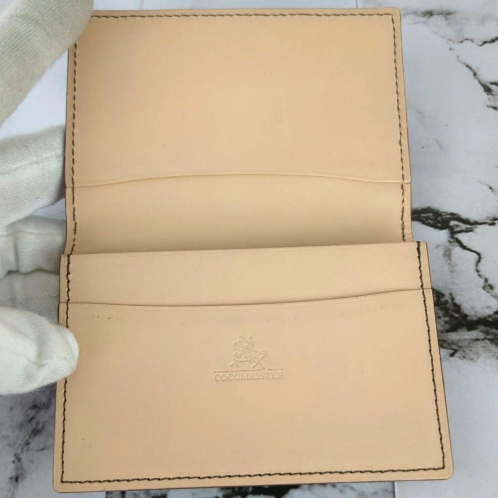 【未使用級】ココマイスター☆コードバン　カードケース　名刺入れ　レッド