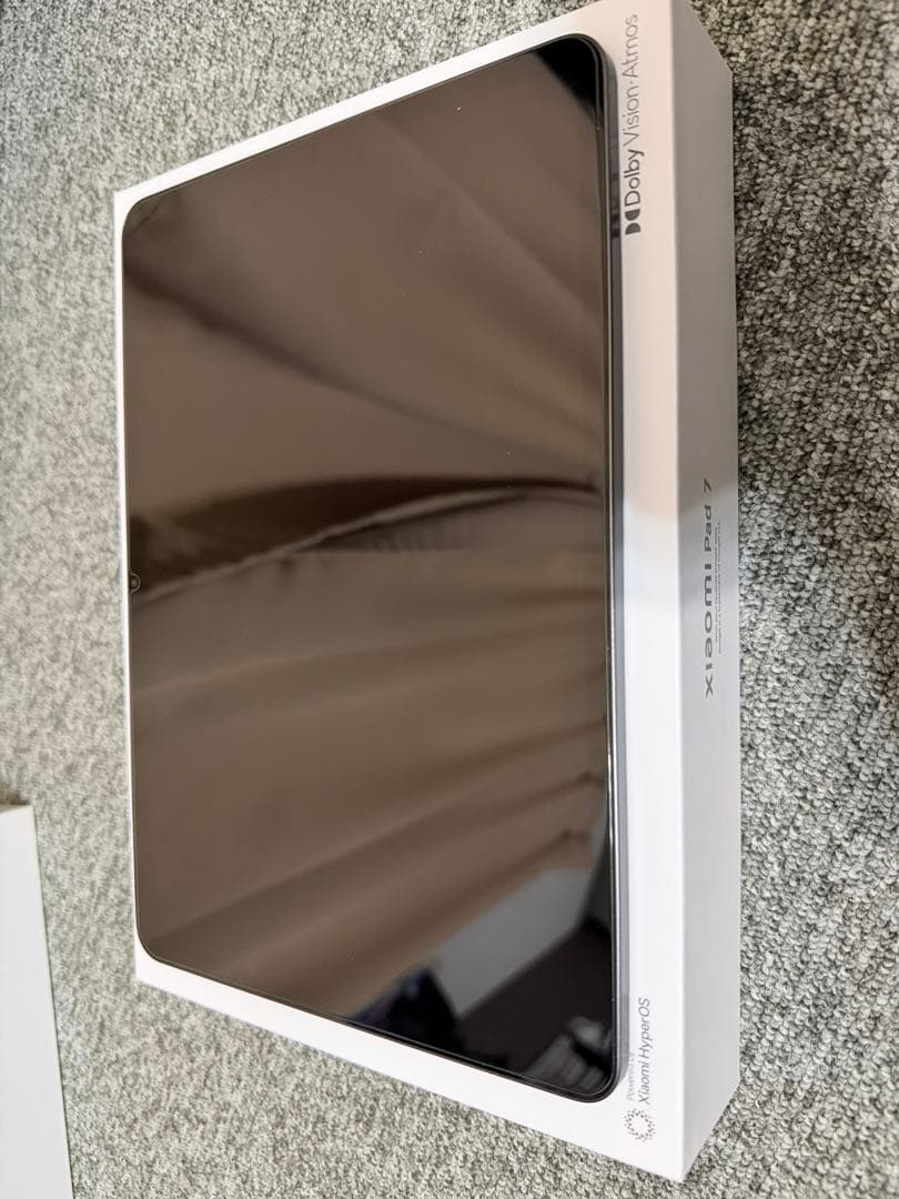 Xiaomi Pad7 8G+128G グレー 純正三つ折りスタンドケース付き