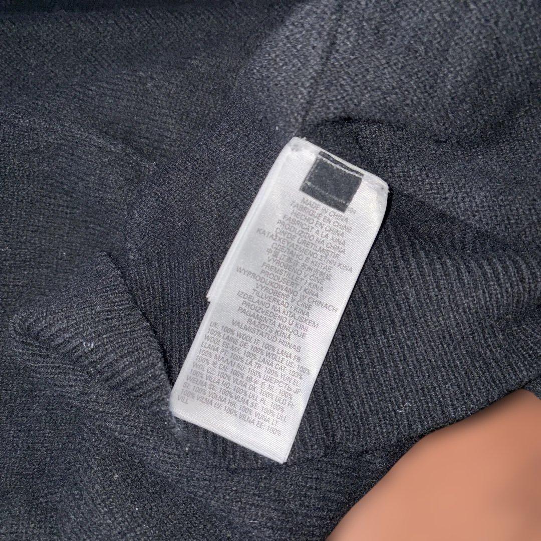 Diesel ディーゼル　袖　ルーズフィット　セーター　ロゴ刺繍　セーター　黒