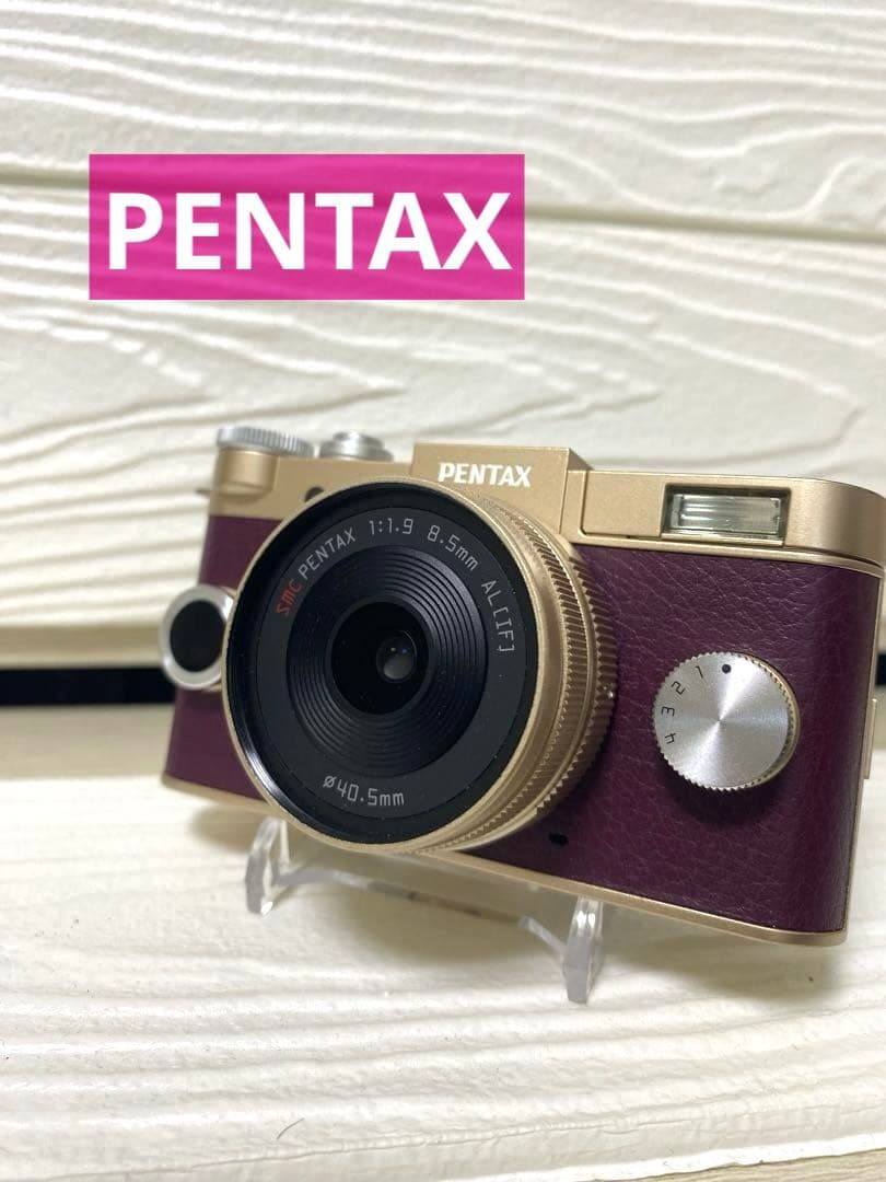 【美品】PENTAX ミラーレス一眼 Q-S1 ゴールド レザー