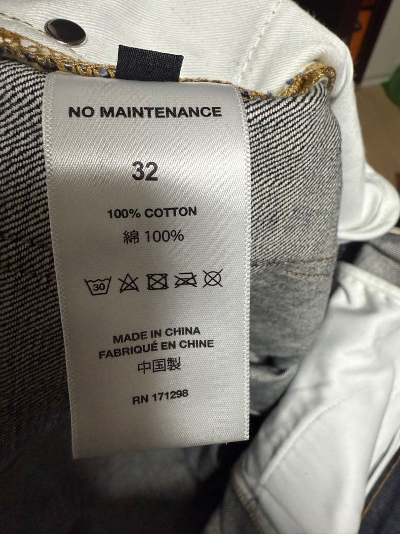 no nomaintenance セルビッチバギーデニム