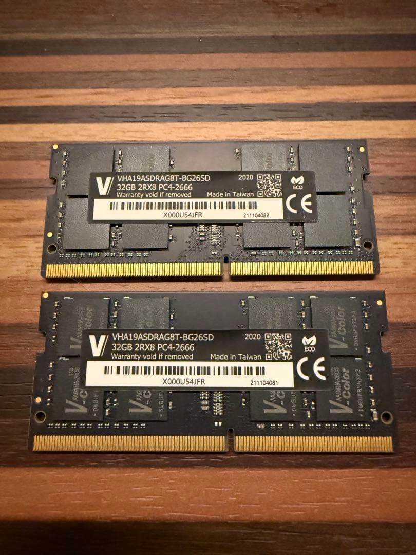 メモリー V-color DDR4 2666MHz 64GB SO-DIMM