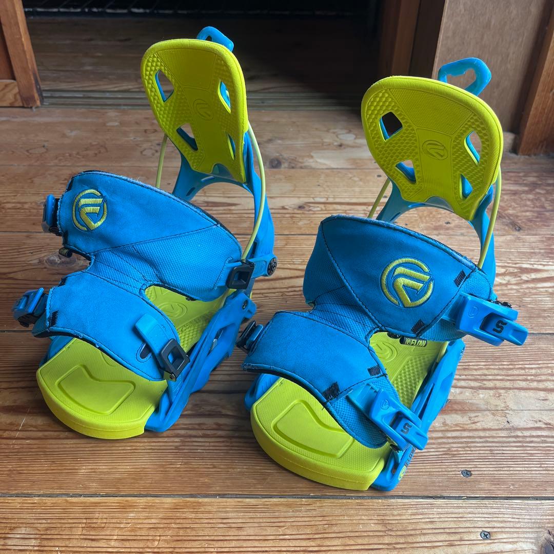 FLOW FUSE HYBRID スノーボード ビンディング　ブルー　イエロー