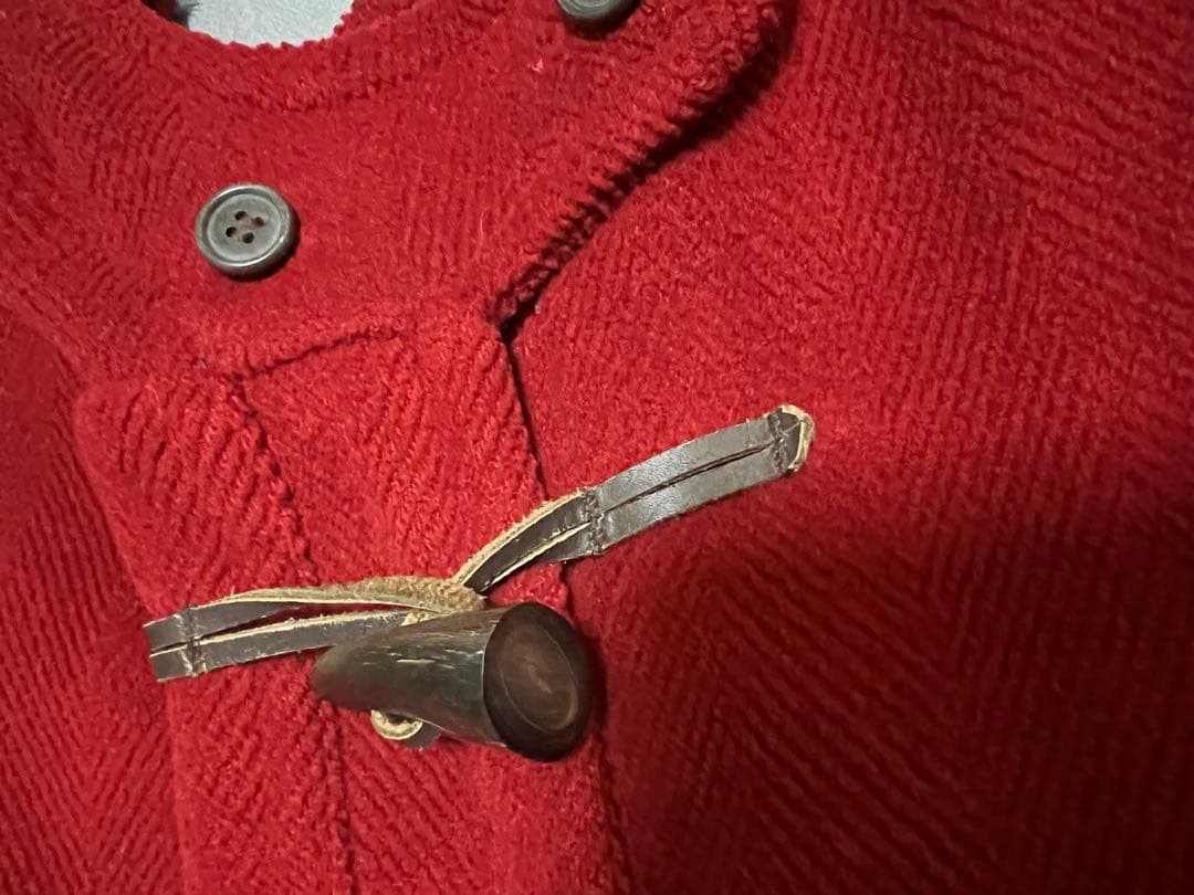 グローバーオール　ダッフルコート　L 赤　レッド　旧白タグ　美品