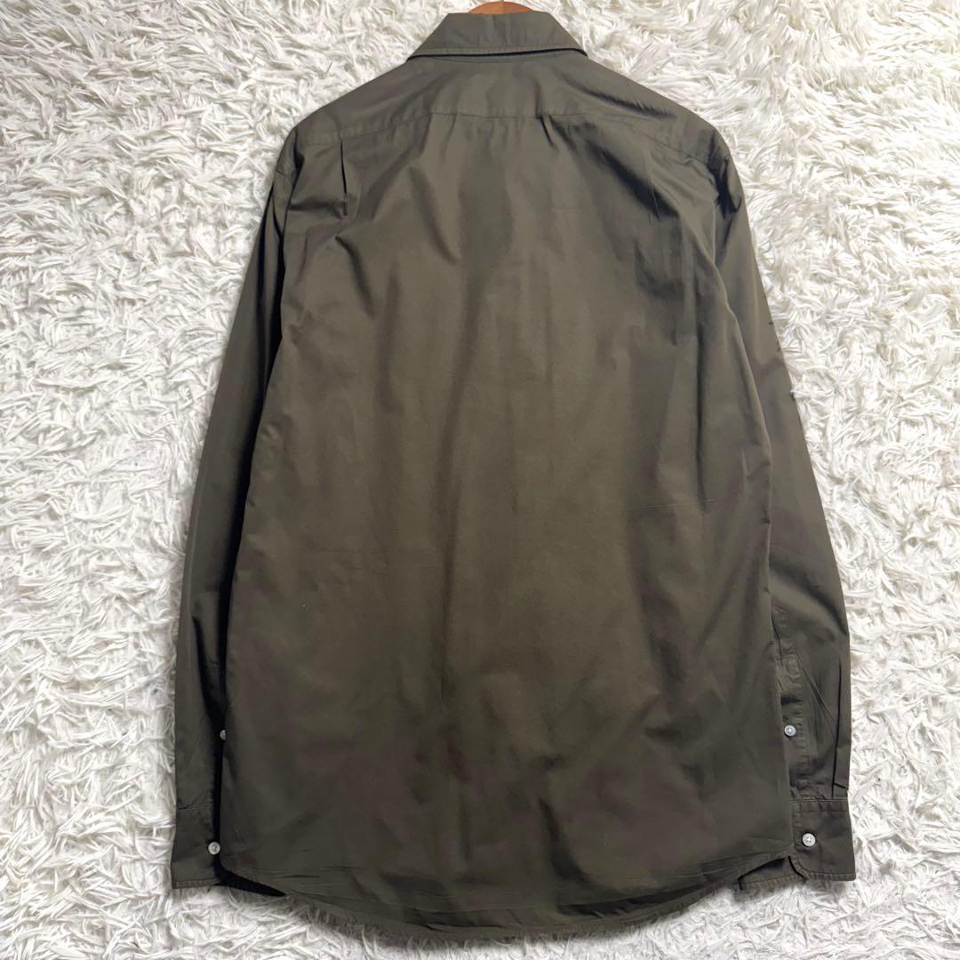 最高級 ラルフローレン パープルレーベル イタリア製 ドレスシャツ オリーブ M