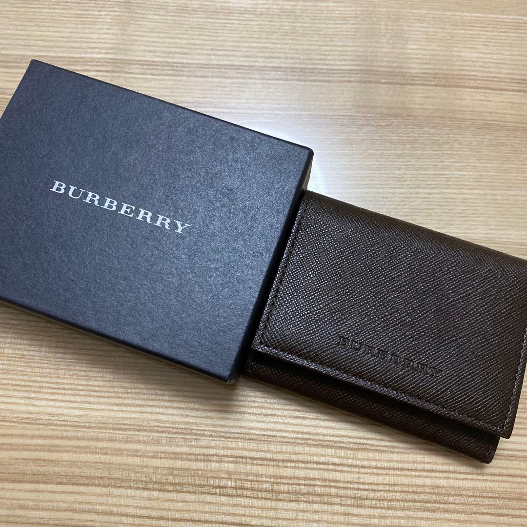 BURBERRY ブラウンレザー ケース　バーバリー　レディース　メンズ
