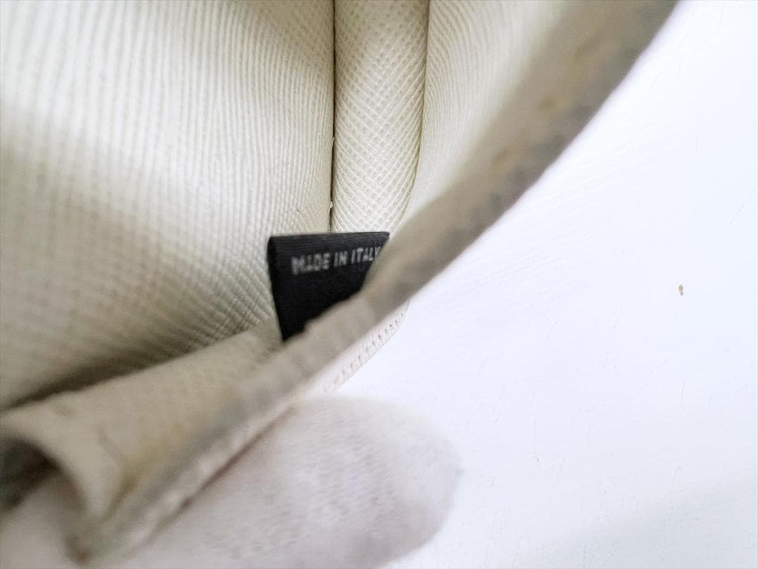 美品 PRADA プラダ レザー ロゴ カードホルダー 名刺入れ ケース