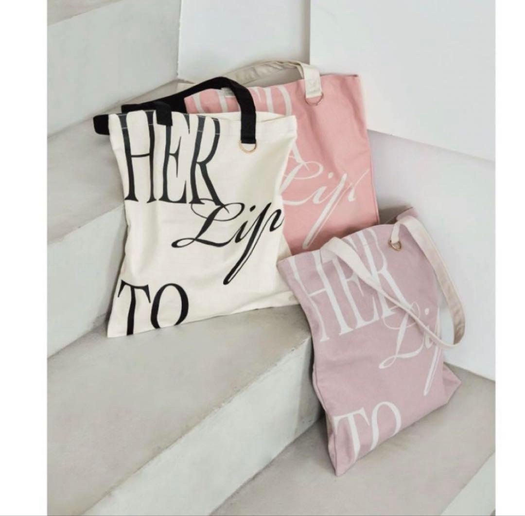 【完売・店頭在庫無】♩HLT Flat Logo Tote rose