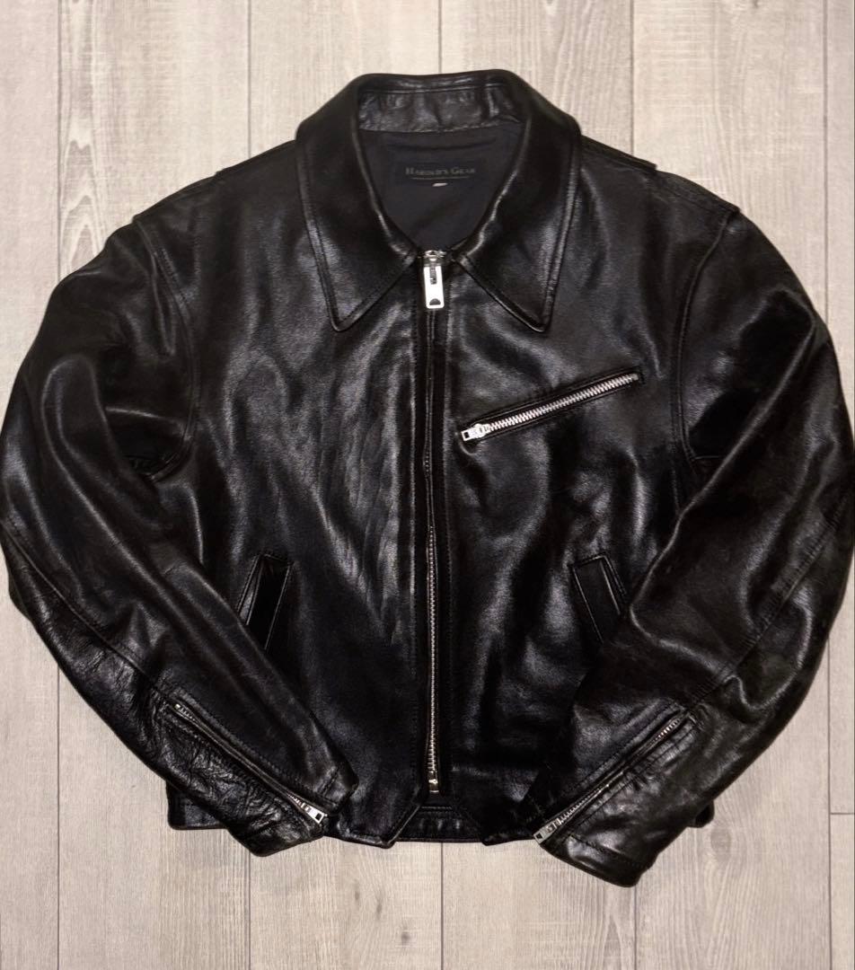 ハロルズギア　レザージャケット　ジップ交換済み