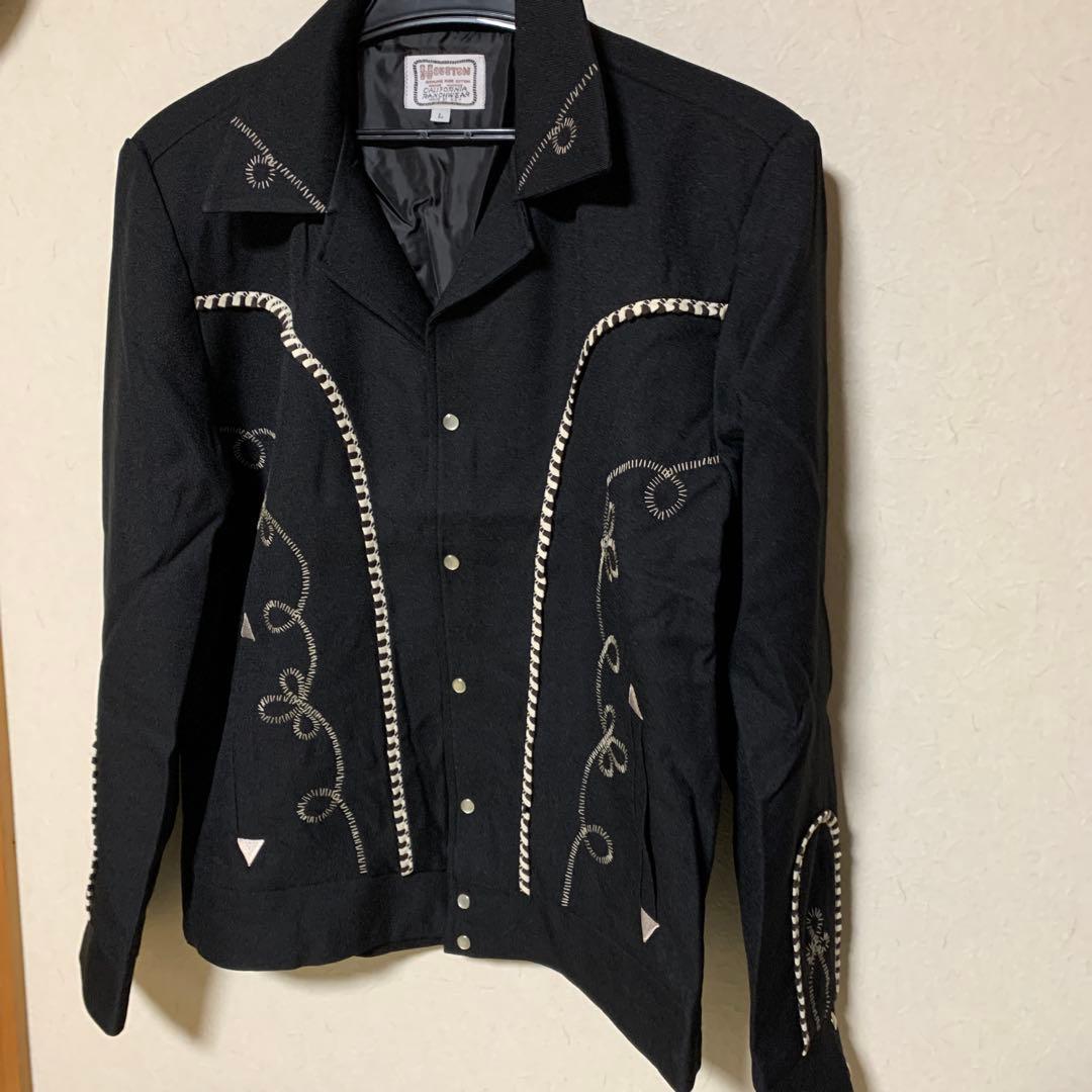 早い者ガチ！最終価格！人気 復刻ウェスタンジャケット(Ｌサイズ)BK(未使用品)