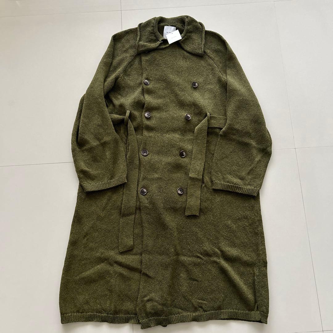 新品　コウタグシケン 和紙ニットトレンチコート