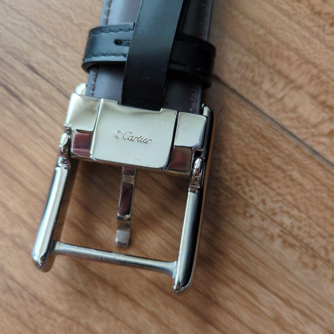 Cartier ブラック レザー ベルト