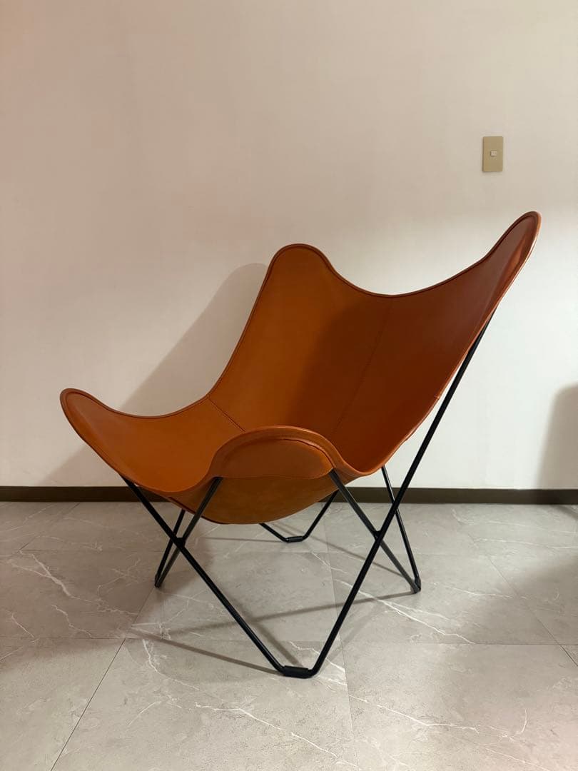 Cuero BKFチェア ブラウン レザー（本革）