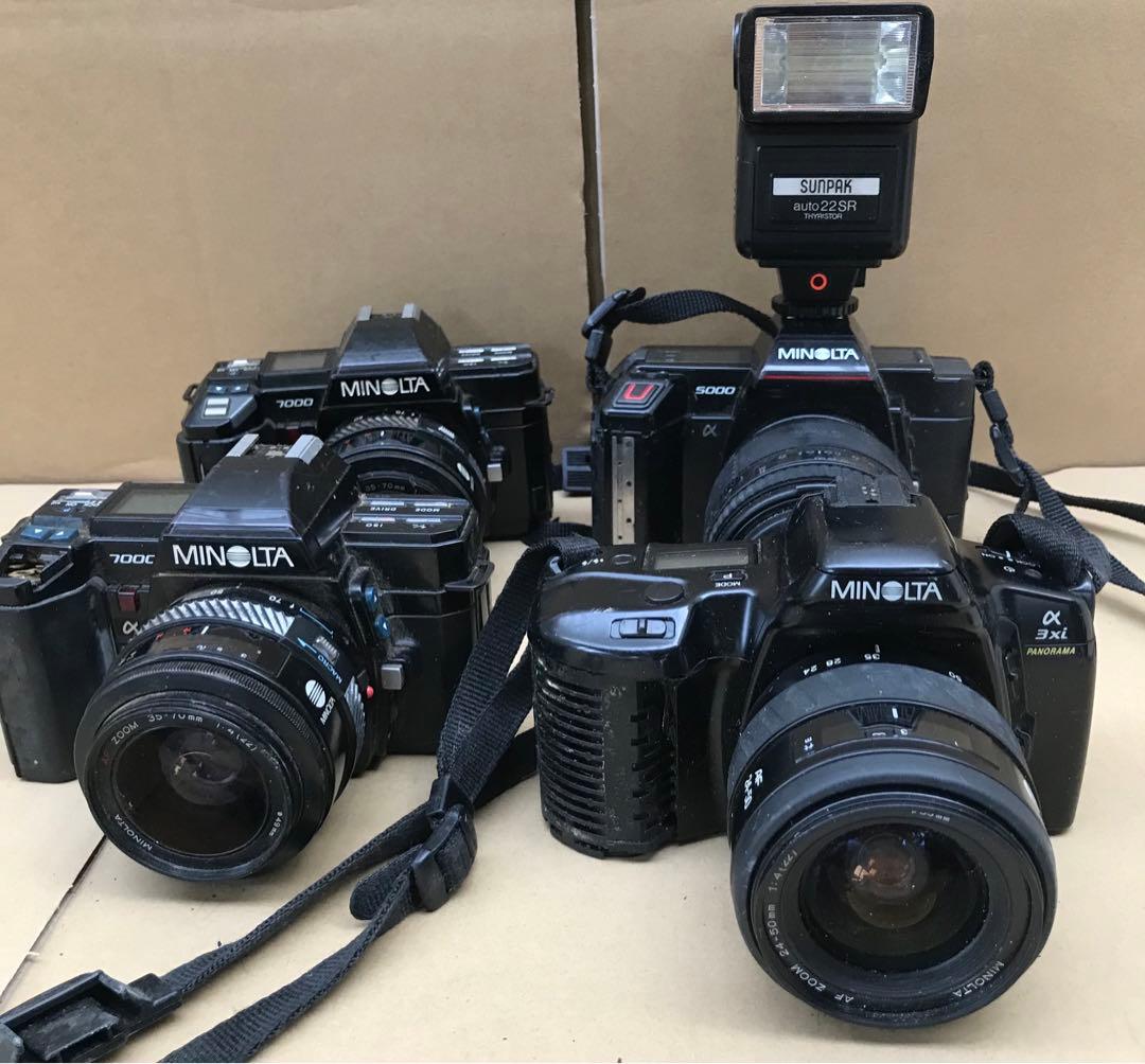 MINOLTA ミノルタ α7000 ＆5000＆a3xiジャンク