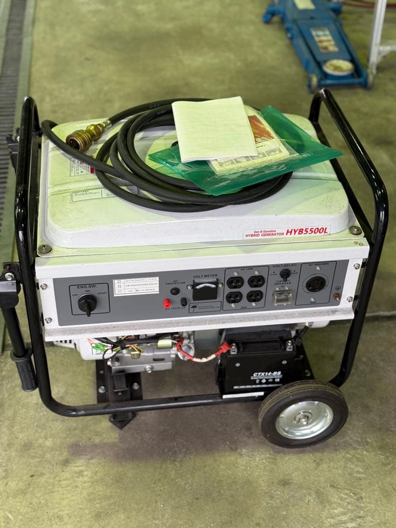 【新品未使用】ハイブリッド発電機 HYB5500L ガソリン／LPガス兼用