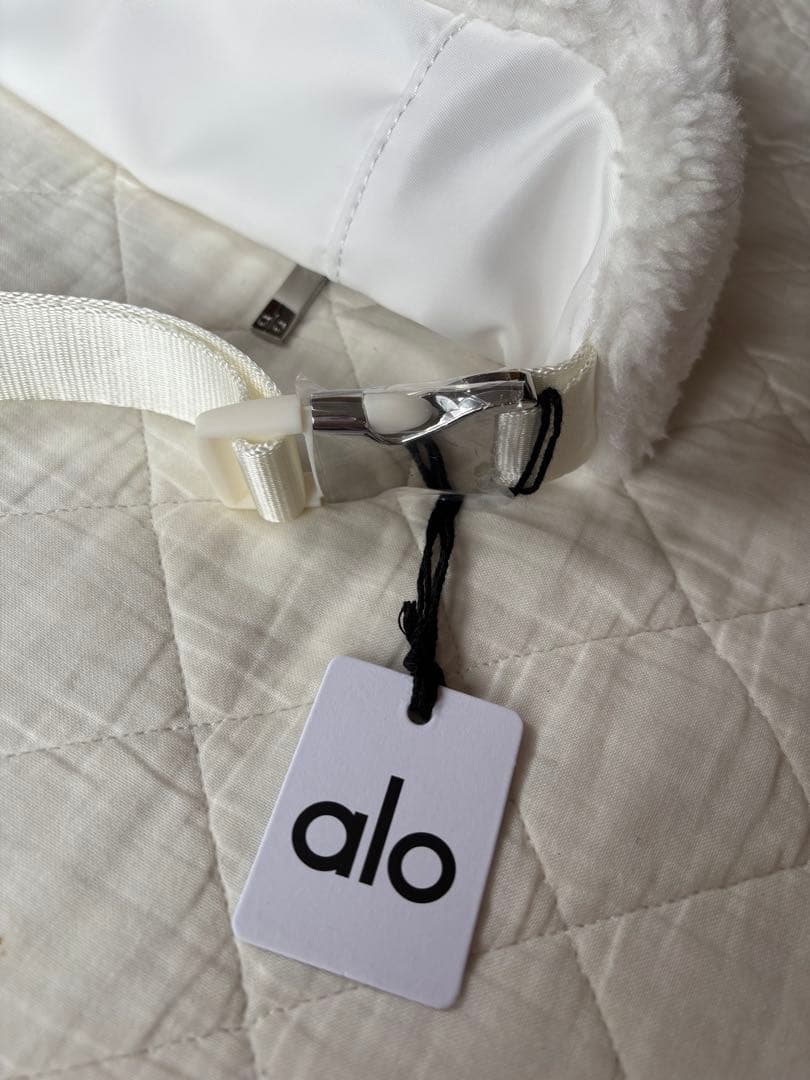 alo★新品タグ付き シェルパ ウエストポーチ ボア ファー