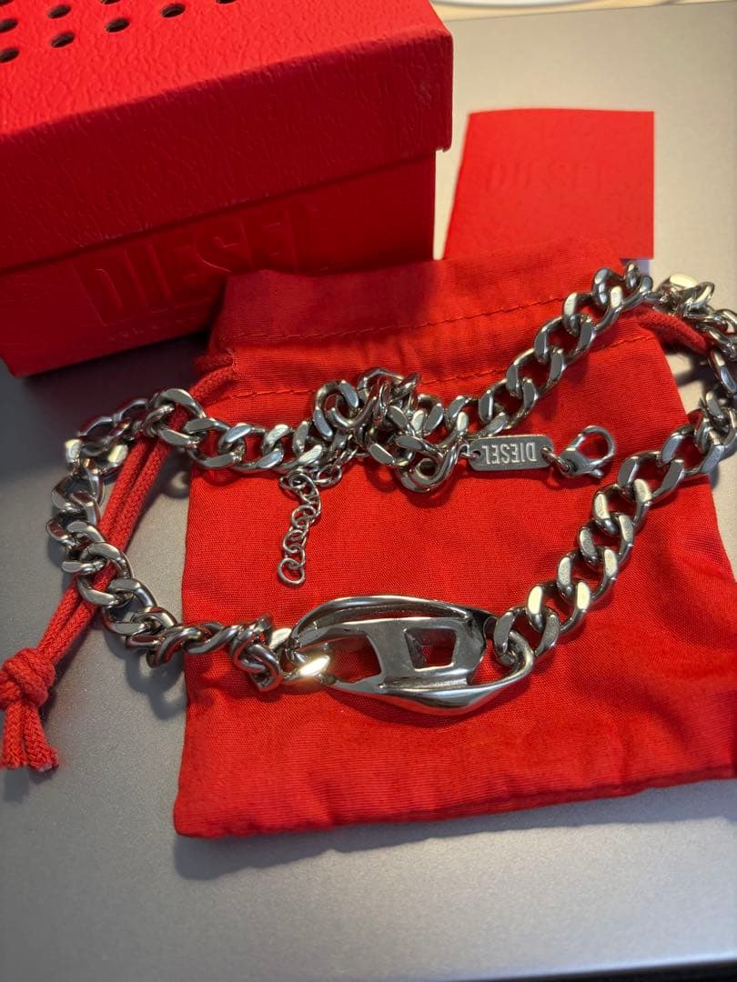 即購入可能 ディーゼル DIESEL ネックレス dx1412 シルバー メンズ