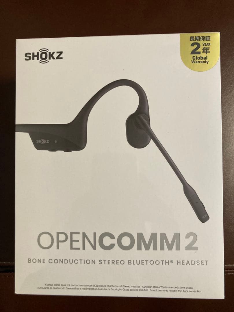 SHOKZ OPENCOMM 2 骨伝導ヘッドセット ブラック