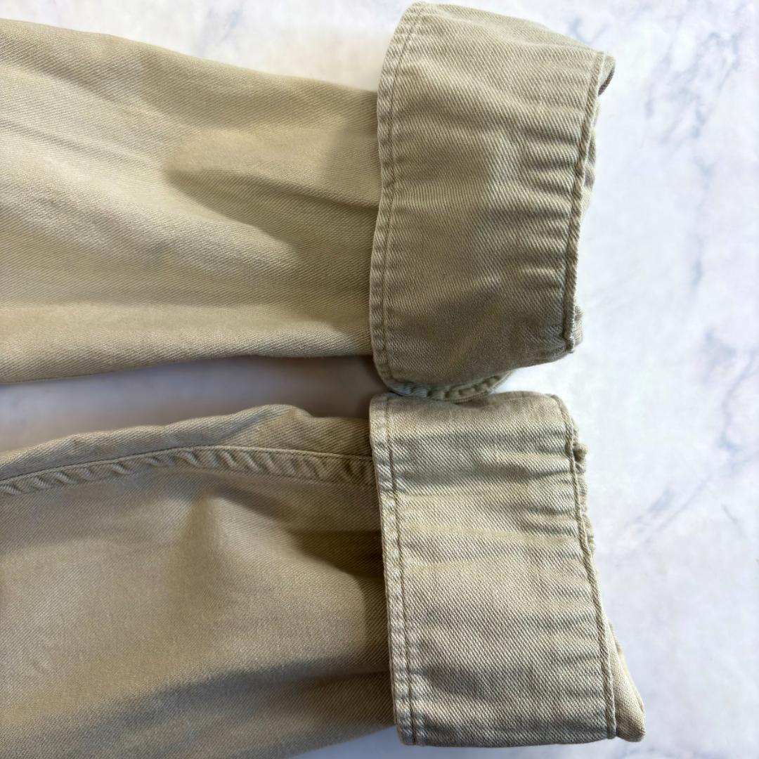 アットラスト AtLast ワークシャツ 長袖 ベージュ 14 1/2 tz4