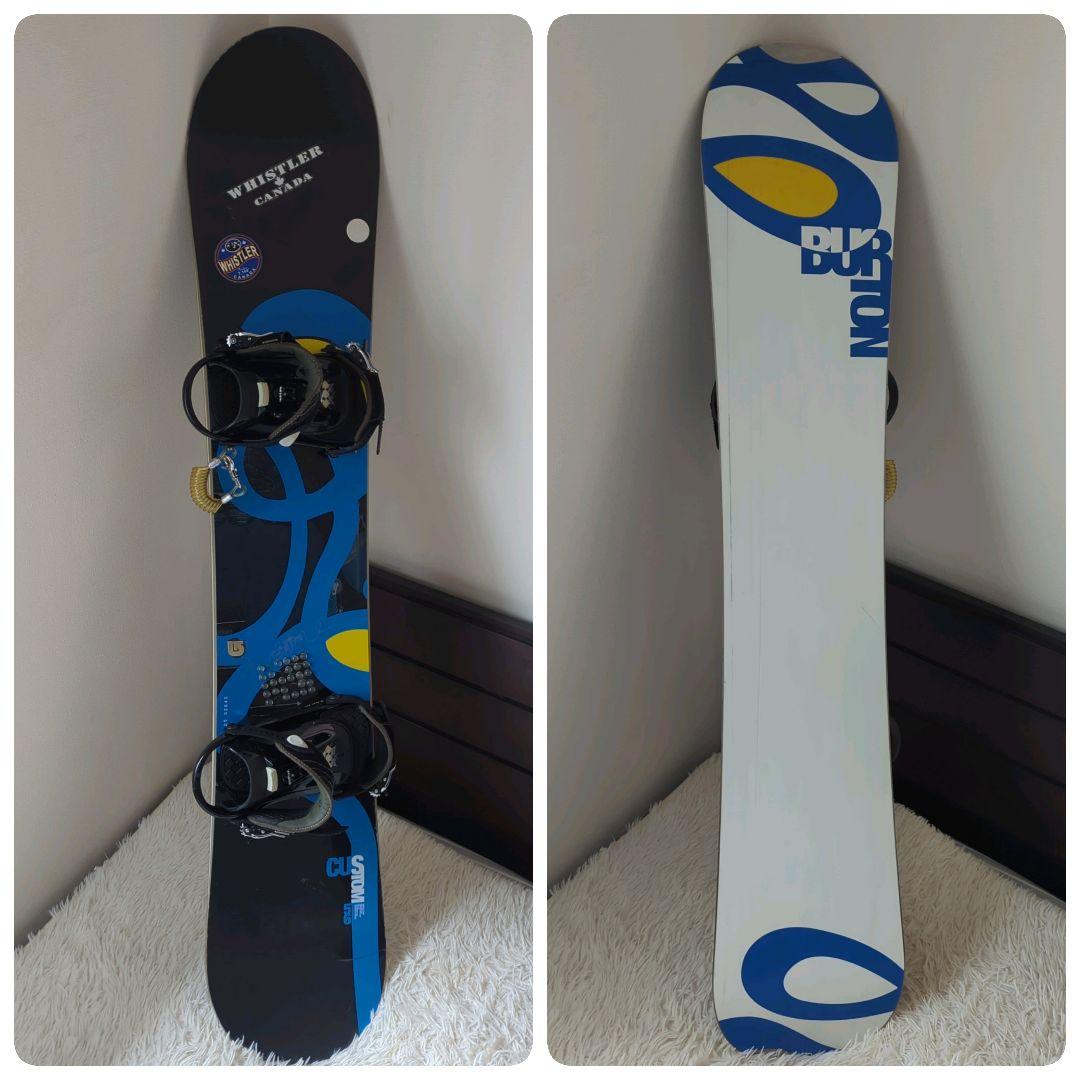 バートン カスタム スノーボード サロモン ビンディングセット 156cm