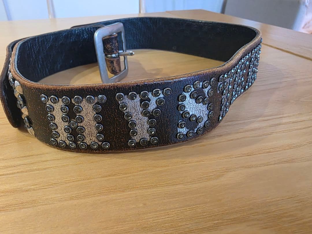 ヒステリックグラマー × バルタザール コラボ品　スタッズ レザーベルト