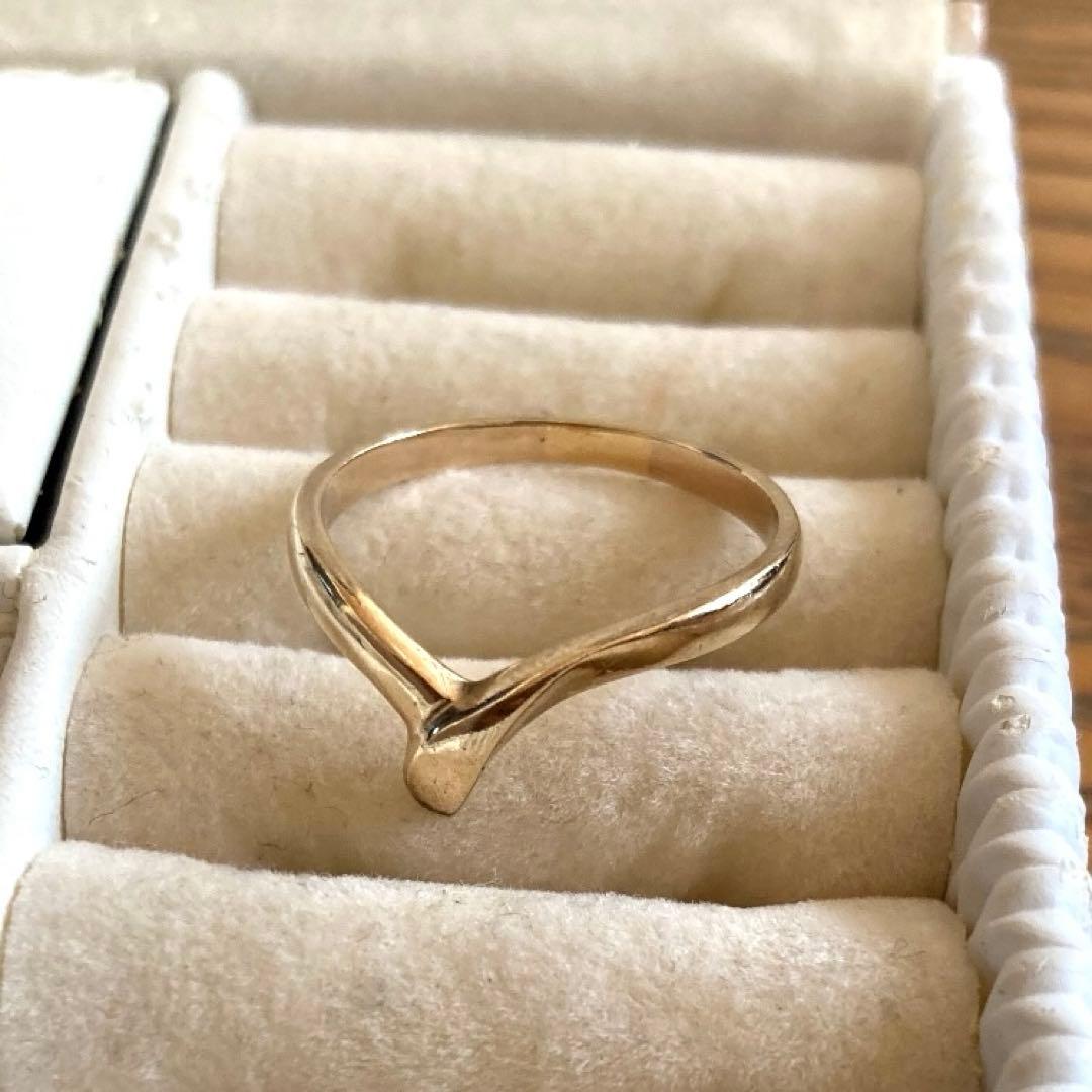 ジュエリーマキ ゴールドリング　指輪　メンズ　レディース　k9