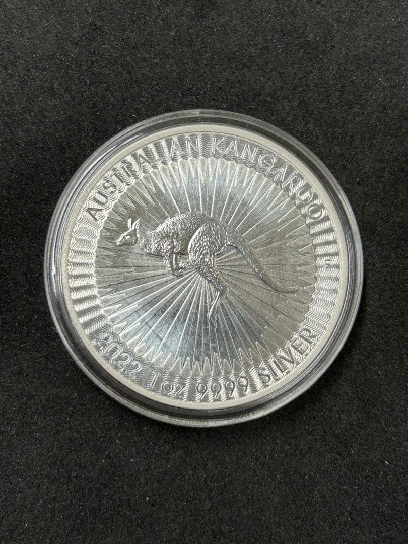 オーストラリア　カンガルー 銀貨　純銀　本物保証　ケース付き　⑤