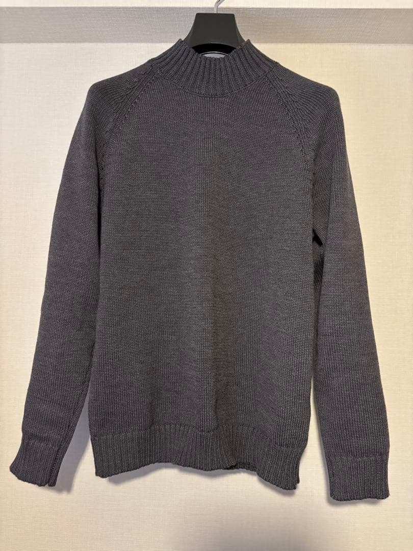 【着用１回のみ】ZANONE 5ゲージ モックネック25AW 44 定価6.8万